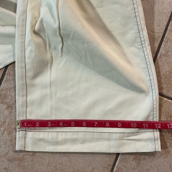 NWT Madewell Button-Tab Wide-Legs Pants Antique Cream, Sz 6 - Picture 14 of 14